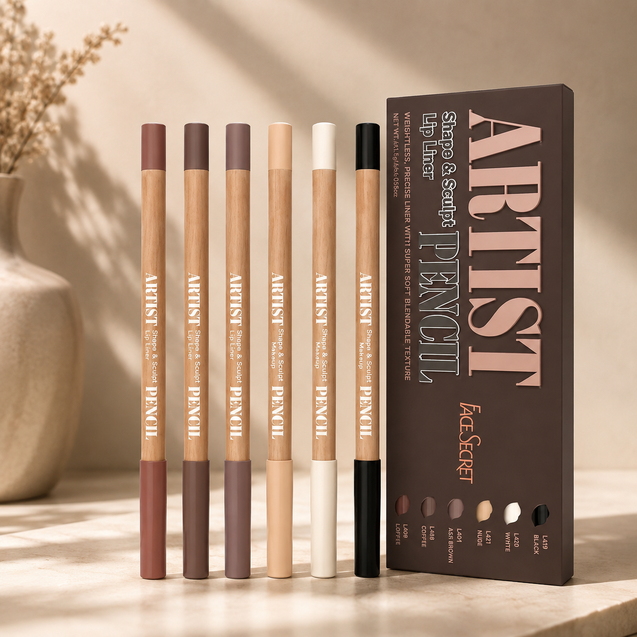 6-Piece Sculpt & Define Lip Liner Set